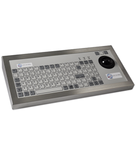 Clavier Industriel Inox 96 touches + Boule roulante