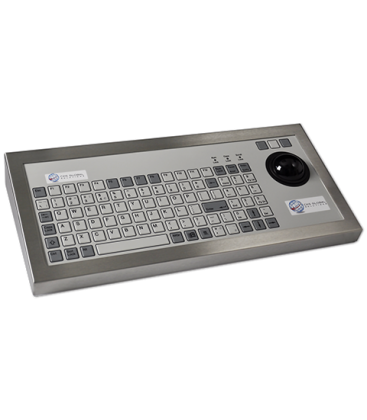 Clavier Industriel Inox 96 touches + Boule roulante