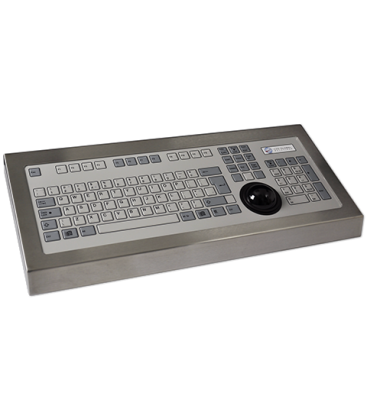 Clavier Industriel Inox 105 touches + Trackerball