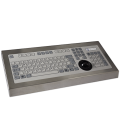 Clavier Industriel Inox 105 touches + Boule roulante